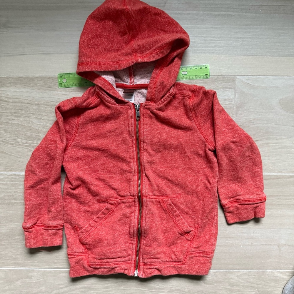 Tea collection Cozy Red Kids Hoodie (XS size 2-3)